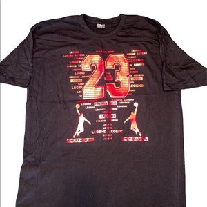 Black 23 legend 3xl black /red shirt